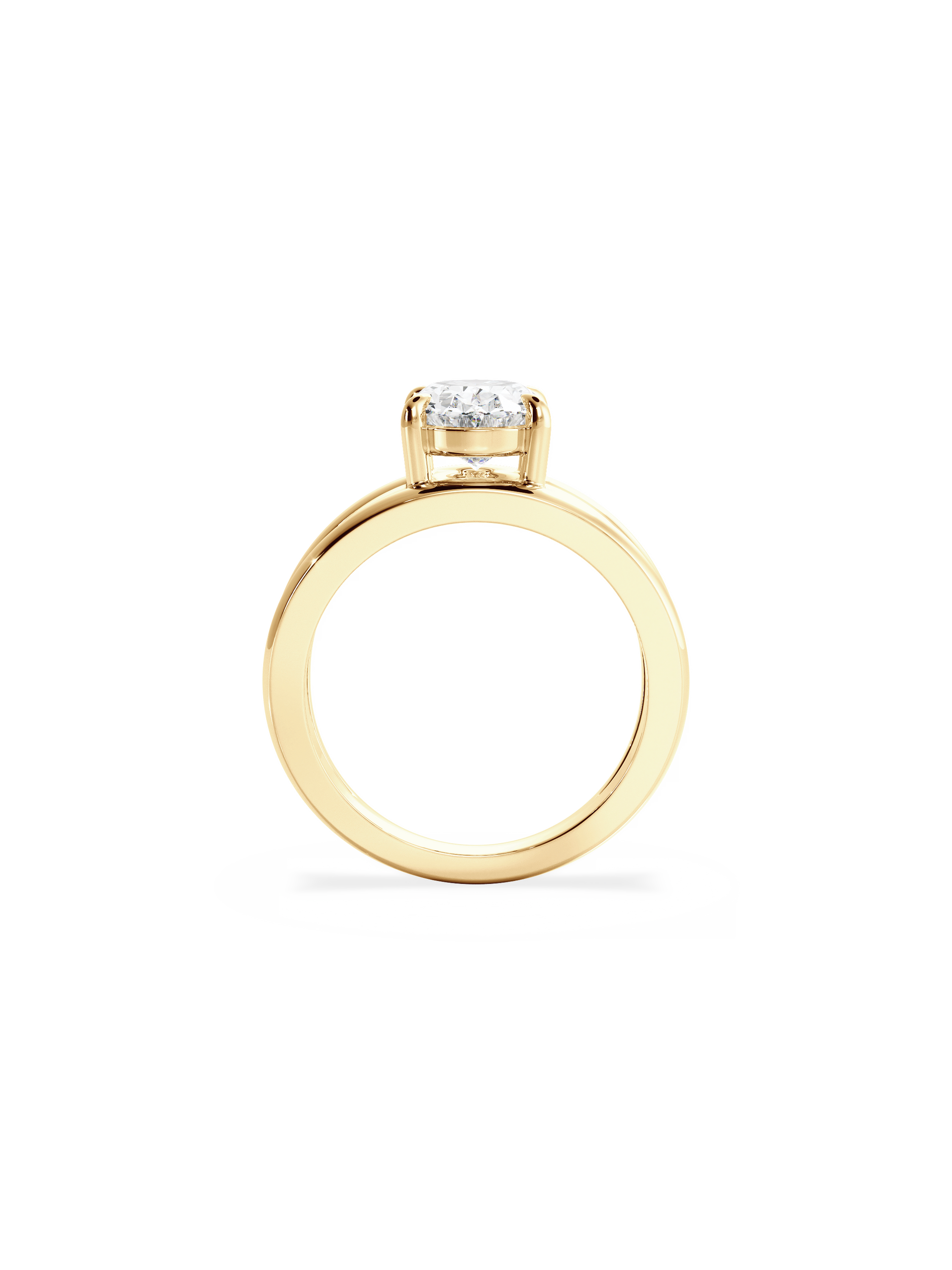 2 CT Round Three Stones Lab Grown Diamond Engagement Ring