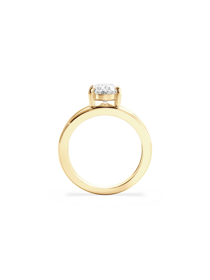 2 CT Round Three Stones Lab Grown Diamond Engagement Ring
