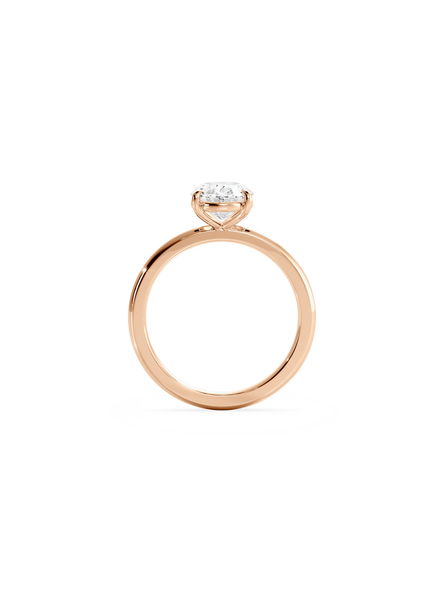 2 CT Round Three Stones Lab Grown Diamond Engagement Ring