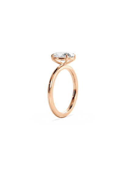 2 CT Round Three Stones Lab Grown Diamond Engagement Ring