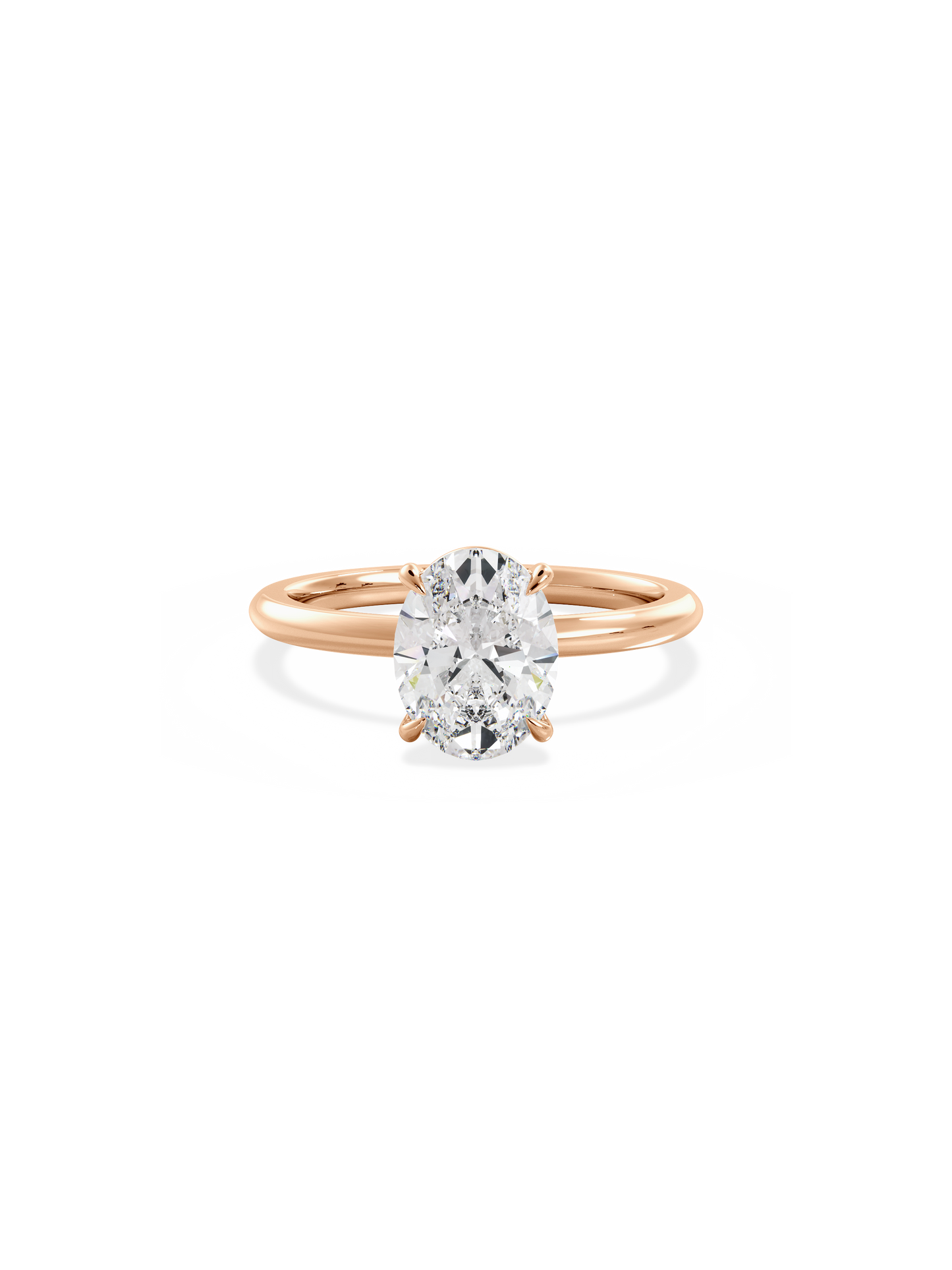 2 CT Round Three Stones Lab Grown Diamond Engagement Ring