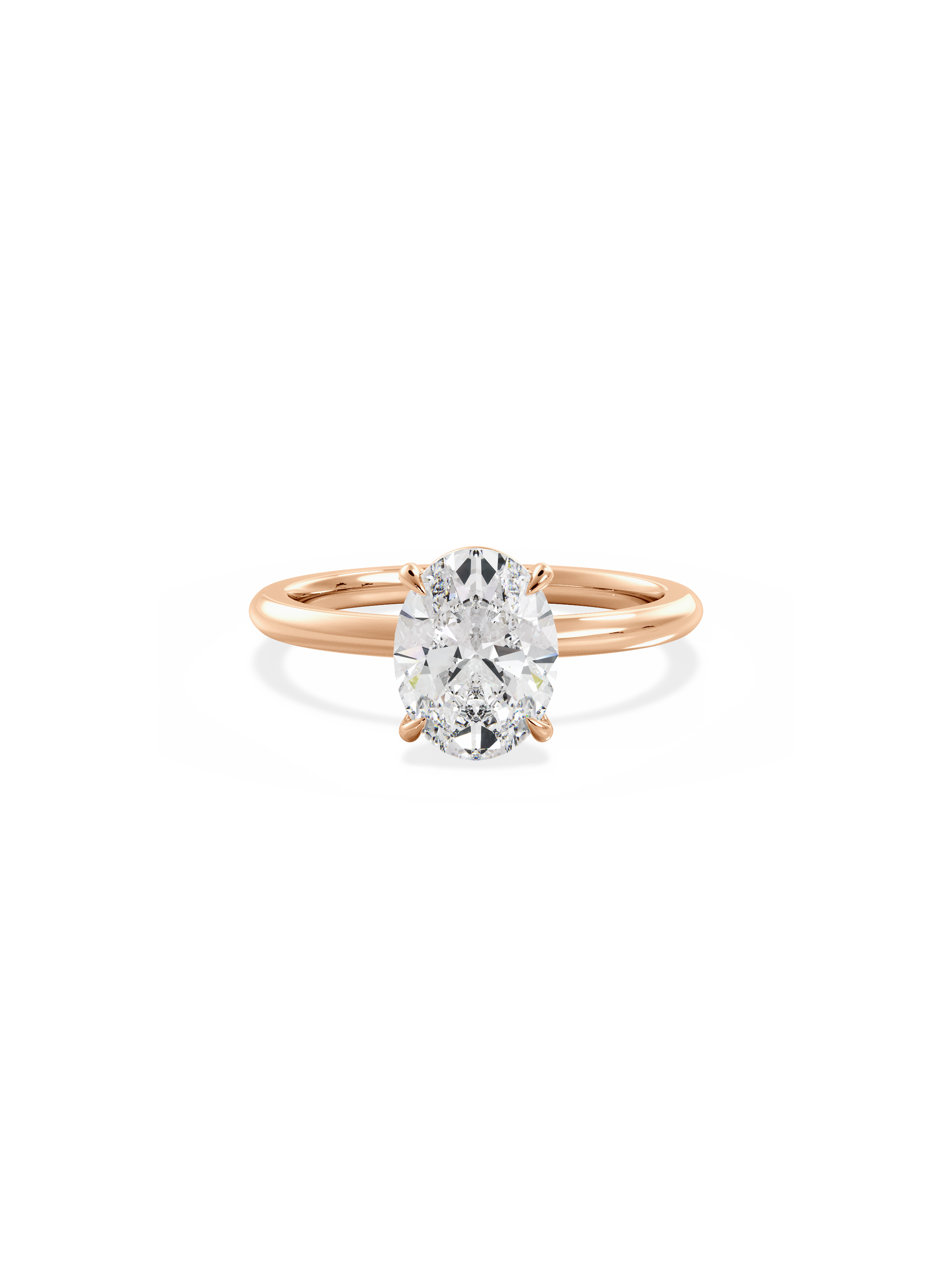 2 CT Round Three Stones Lab Grown Diamond Engagement Ring