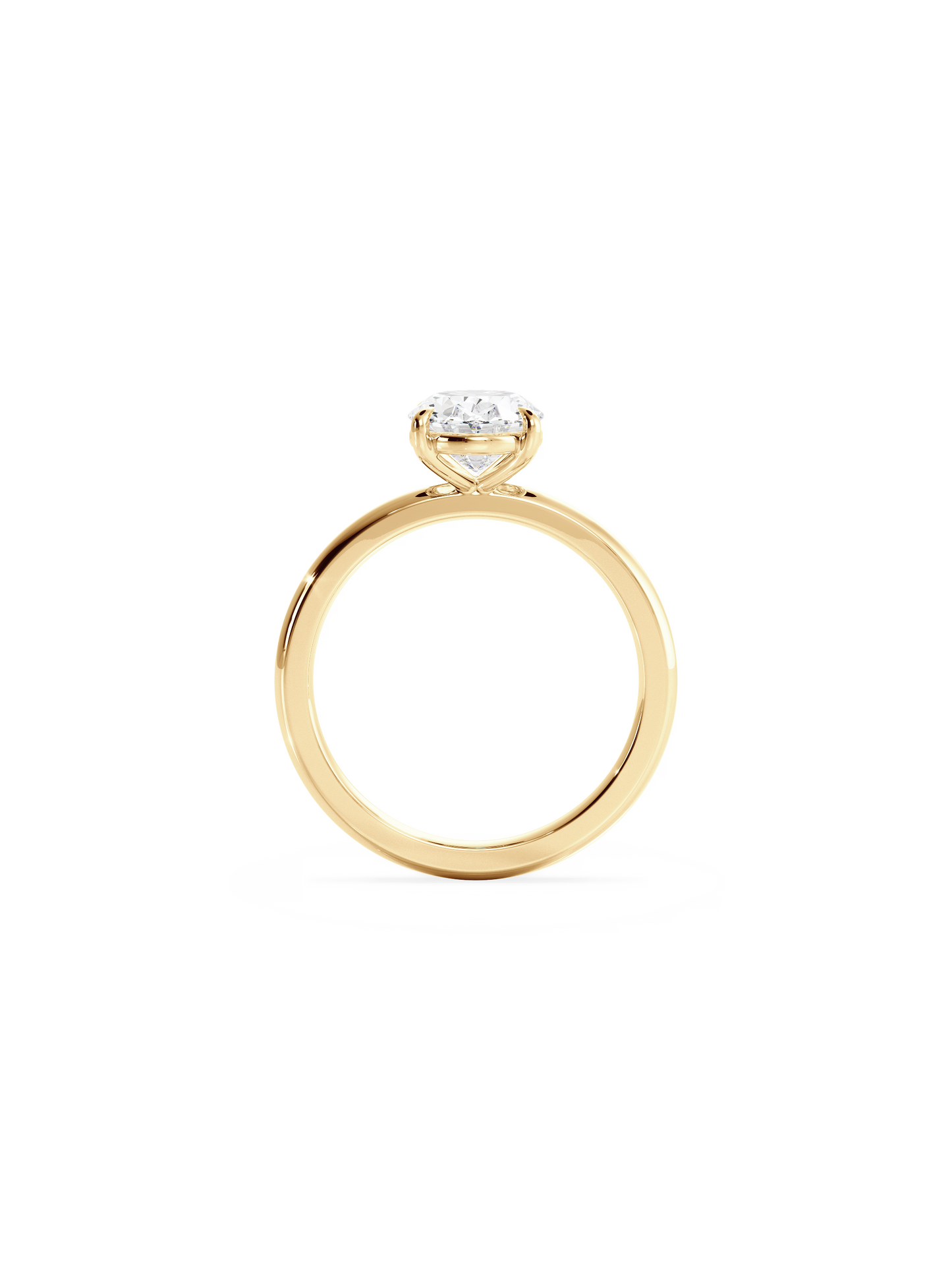 2 CT Round Three Stones Lab Grown Diamond Engagement Ring