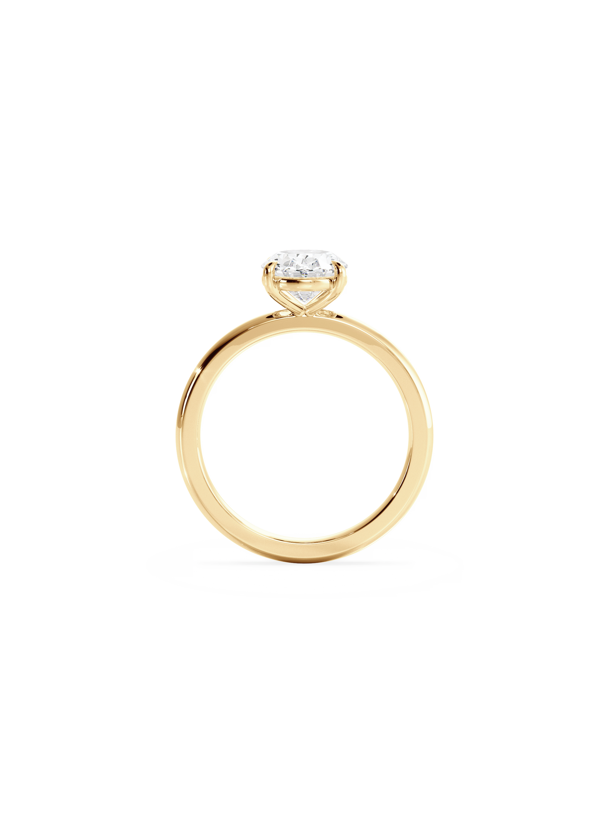 2 CT Round Three Stones Lab Grown Diamond Engagement Ring