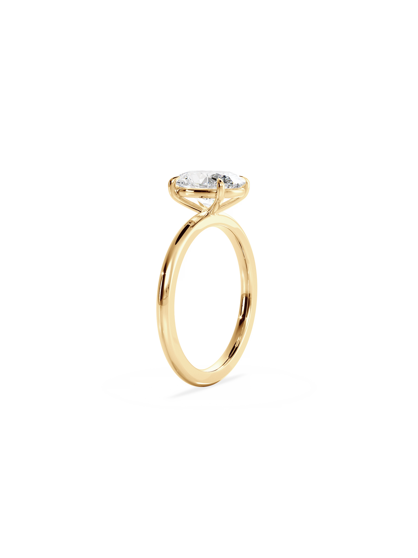 2 CT Round Three Stones Lab Grown Diamond Engagement Ring