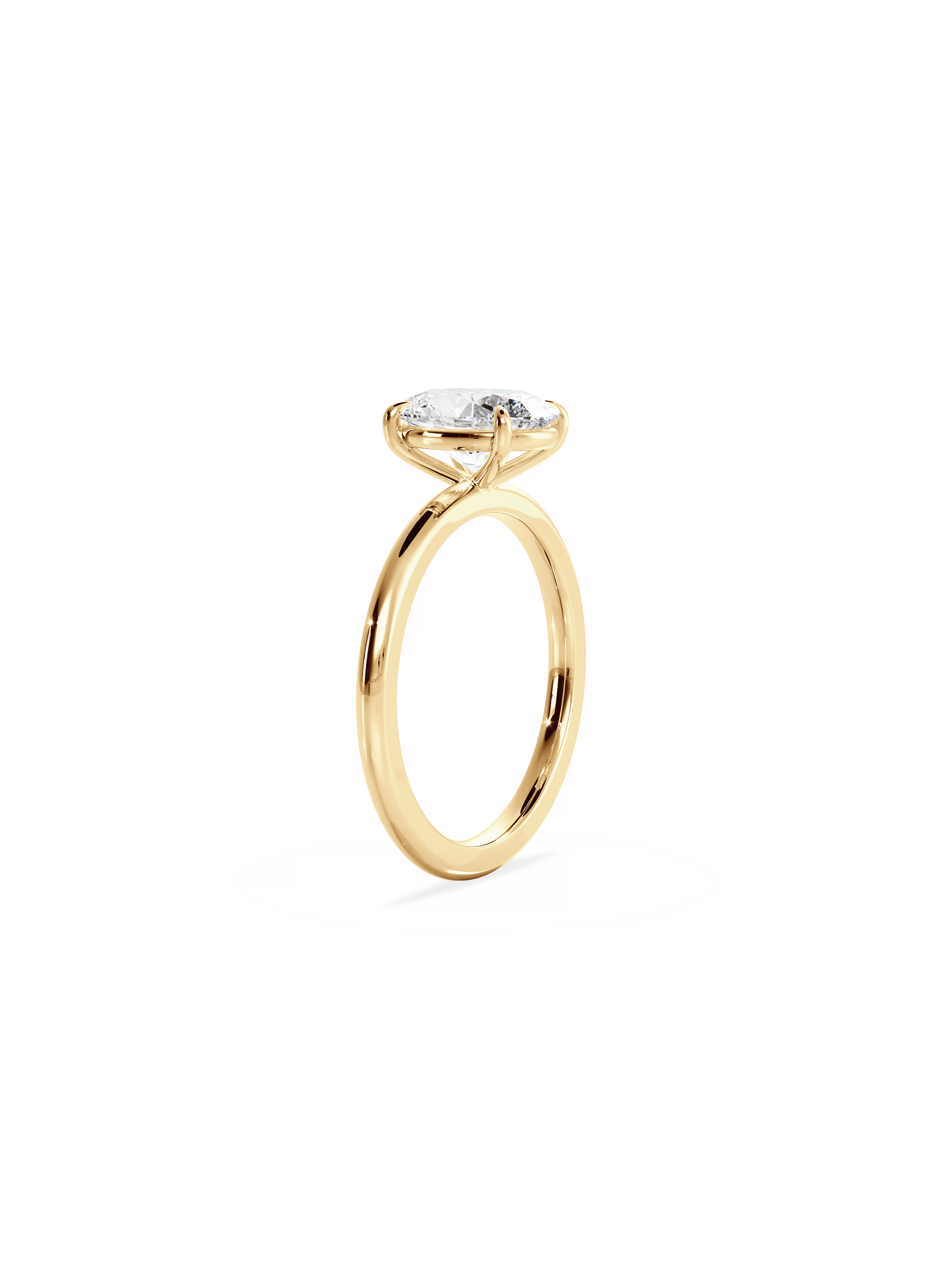 2 CT Round Three Stones Lab Grown Diamond Engagement Ring