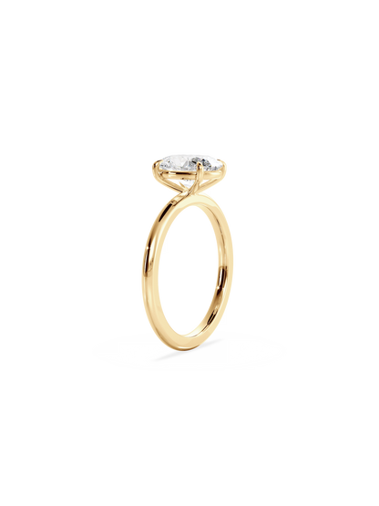 2 CT Round Three Stones Lab Grown Diamond Engagement Ring