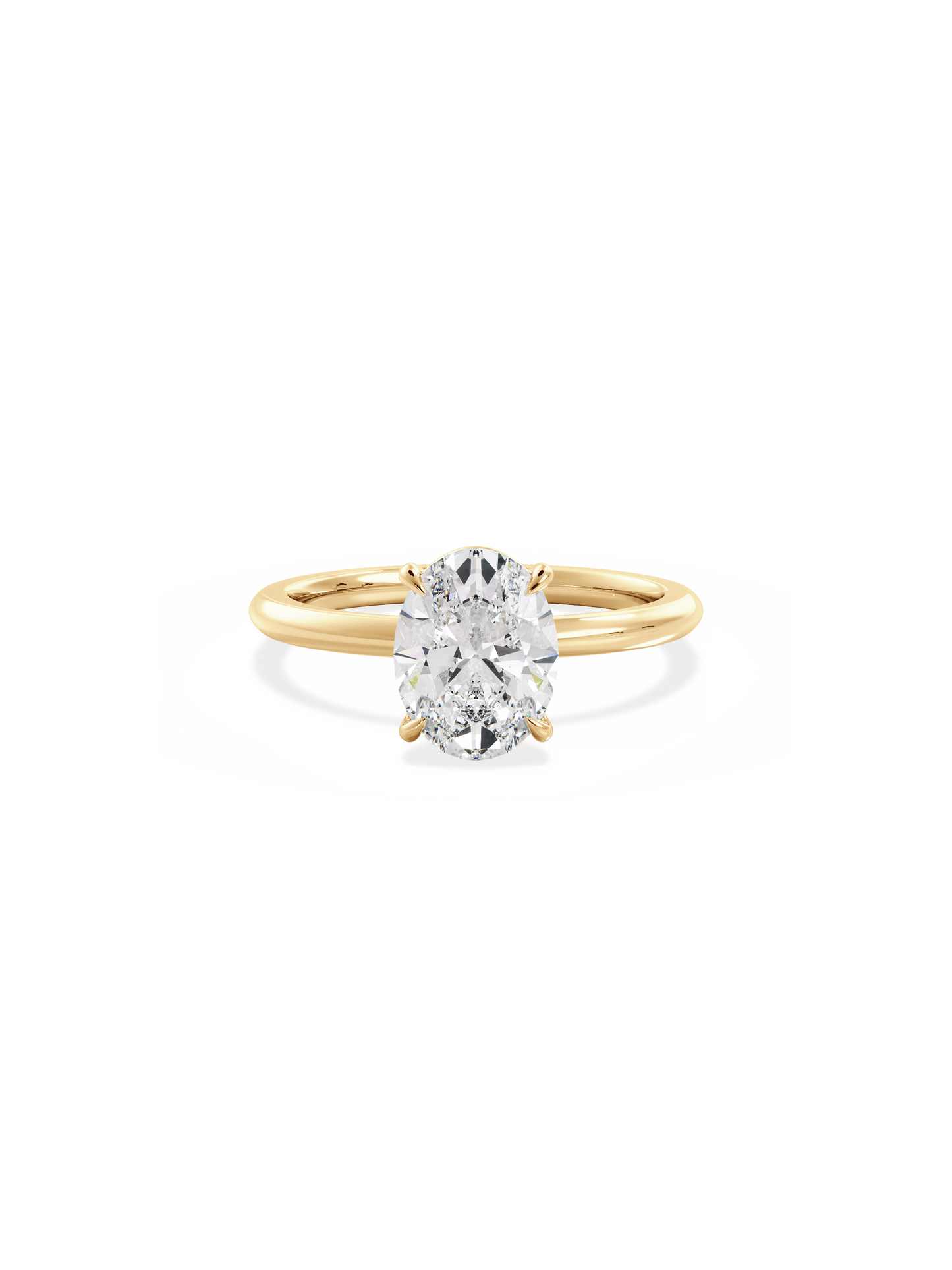 2 CT Round Three Stones Lab Grown Diamond Engagement Ring
