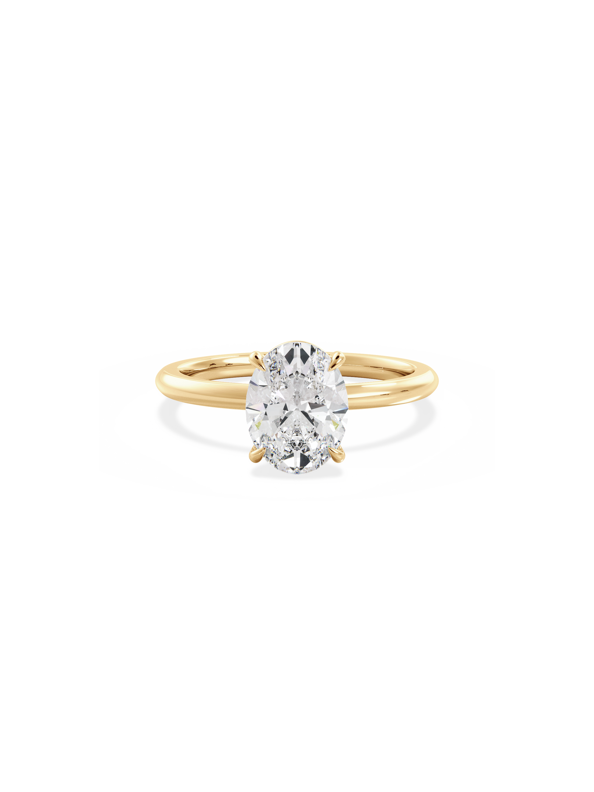 2 CT Round Three Stones Lab Grown Diamond Engagement Ring