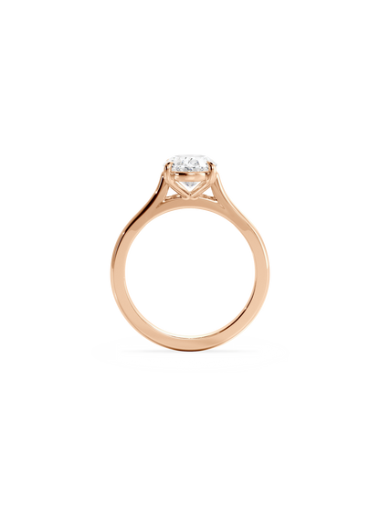2 CT Round Three Stones Lab Grown Diamond Engagement Ring