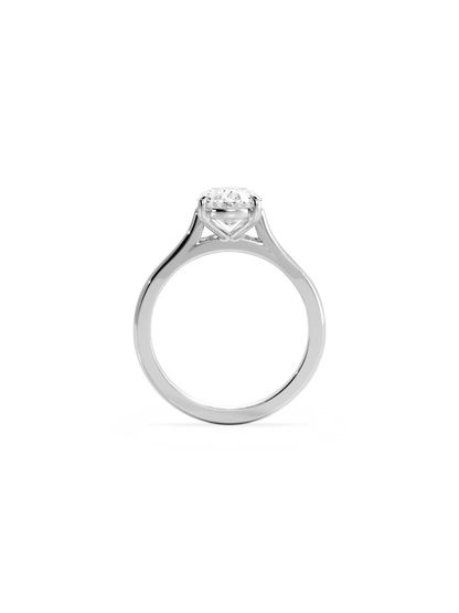 2 CT Round Three Stones Lab Grown Diamond Engagement Ring