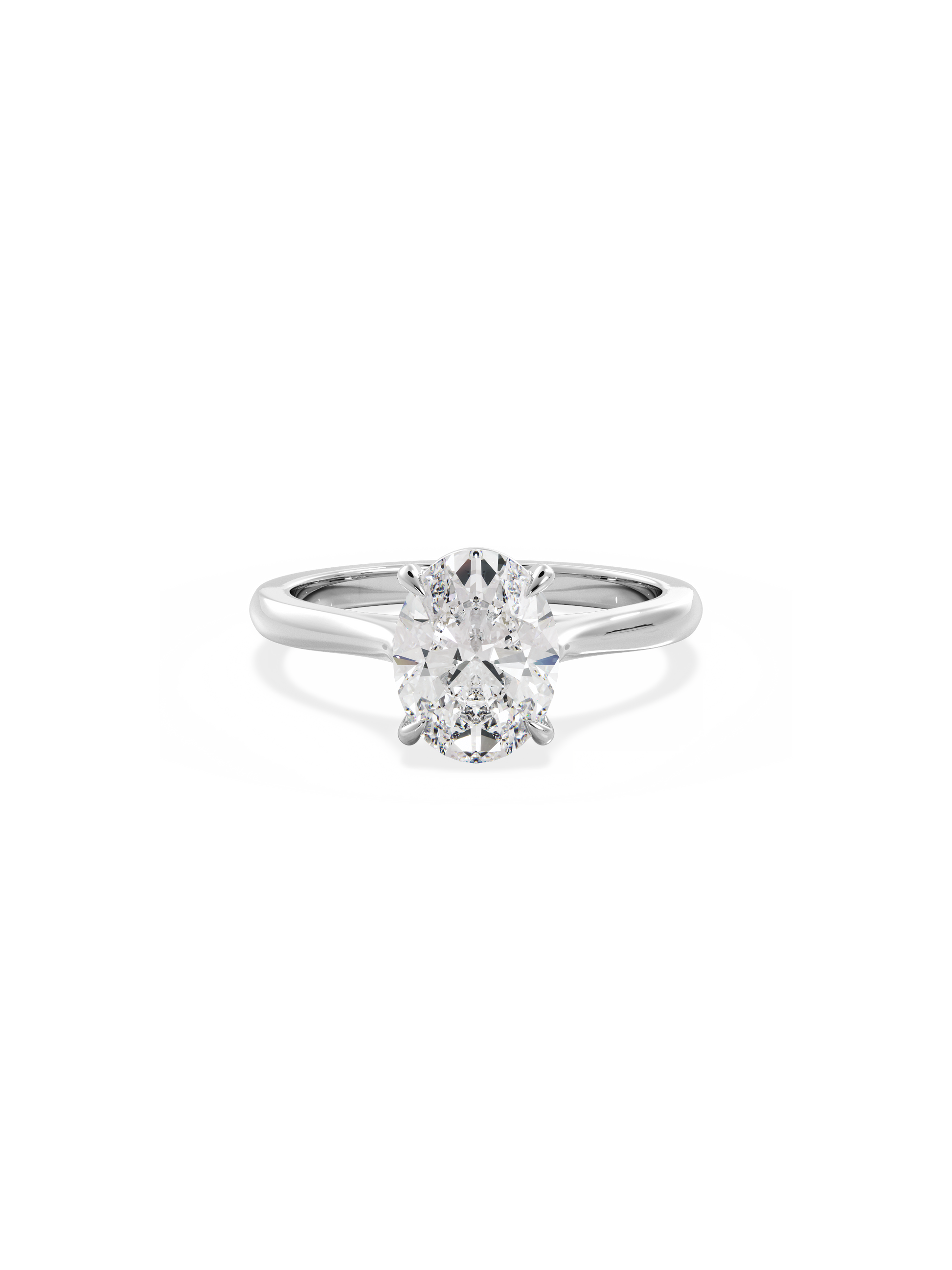 2 CT Round Three Stones Lab Grown Diamond Engagement Ring