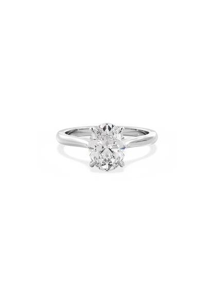 2 CT Round Three Stones Lab Grown Diamond Engagement Ring