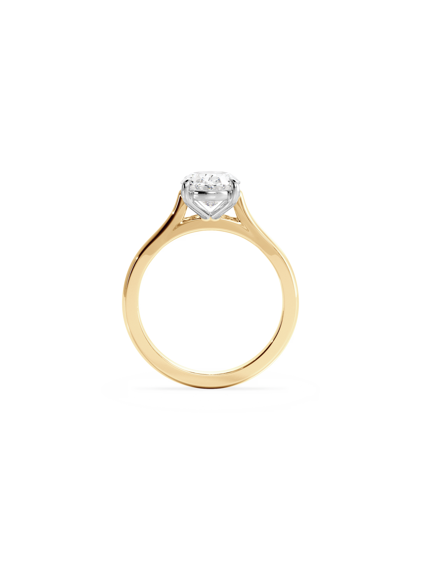 2 CT Round Three Stones Lab Grown Diamond Engagement Ring