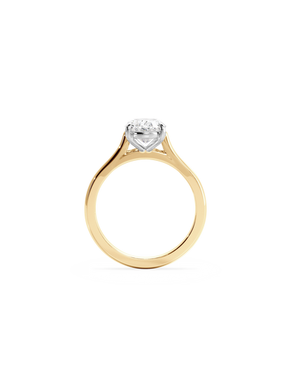 2 CT Round Three Stones Lab Grown Diamond Engagement Ring