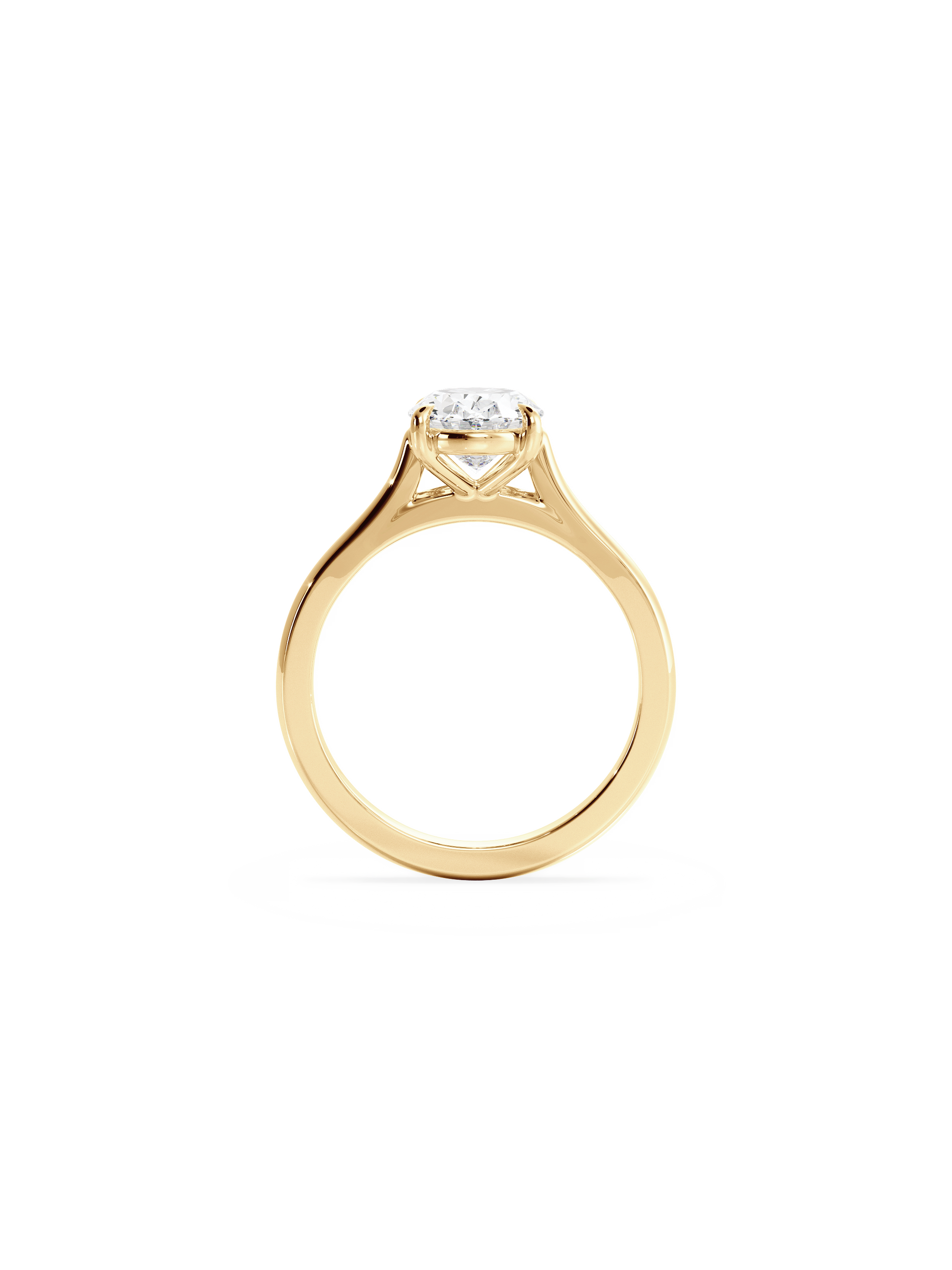 2 CT Round Three Stones Lab Grown Diamond Engagement Ring