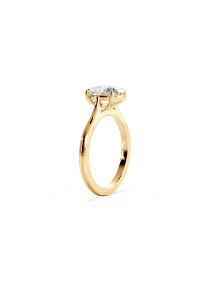 2 CT Round Three Stones Lab Grown Diamond Engagement Ring