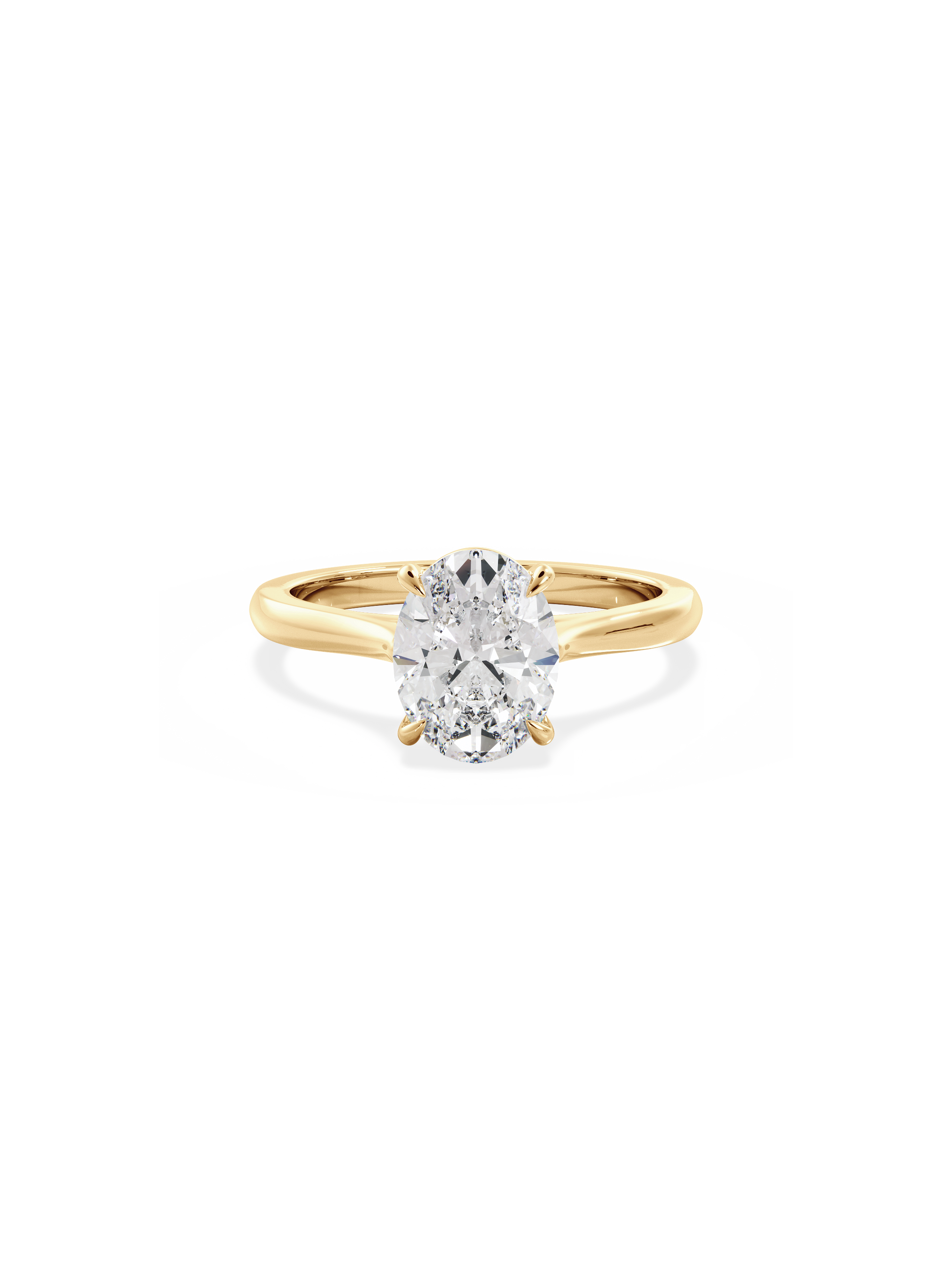 2 CT Round Three Stones Lab Grown Diamond Engagement Ring