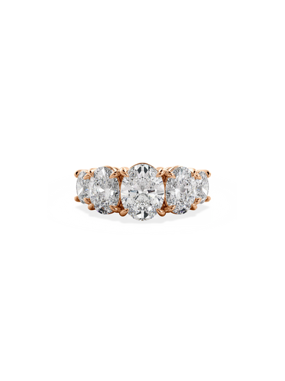 2 CT Round Three Stones Lab Grown Diamond Engagement Ring