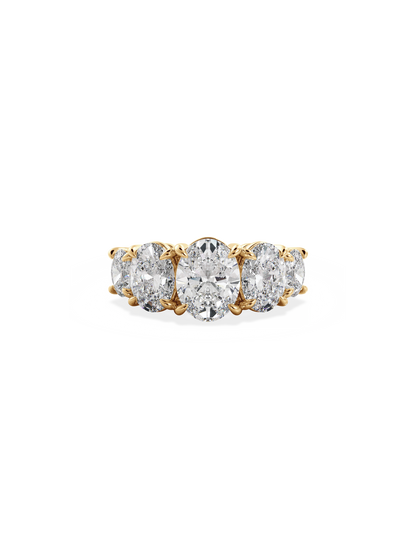 2 CT Round Three Stones Lab Grown Diamond Engagement Ring