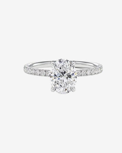 2 CT Round Three Stones Lab Grown Diamond Engagement Ring