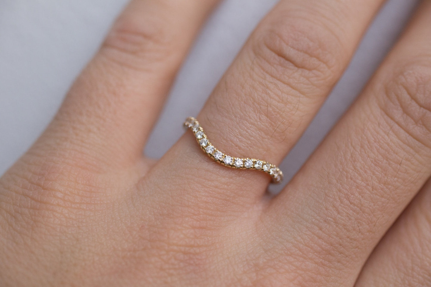 0.37 CT Round Full Eternity Lab Grown Diamond Wedding Band