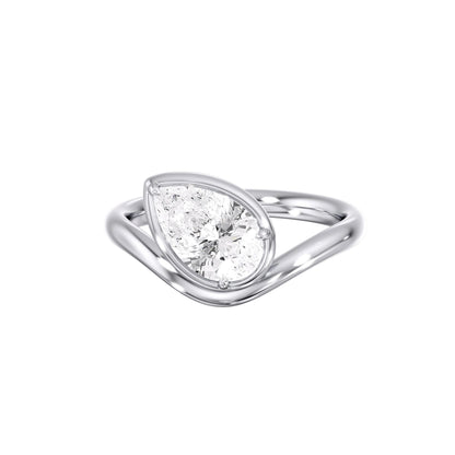 2 CT Round Three Stones Lab Grown Diamond Engagement Ring