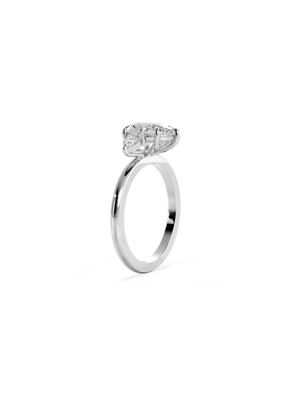 2 CT Round Three Stones Lab Grown Diamond Engagement Ring