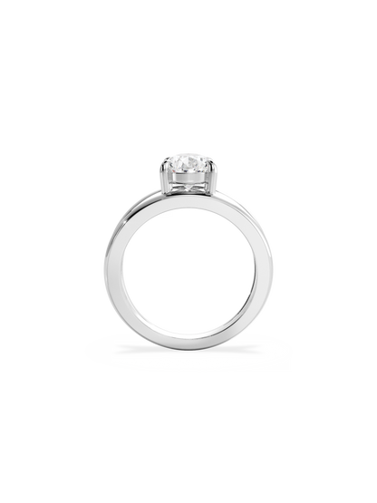 2 CT Round Three Stones Lab Grown Diamond Engagement Ring