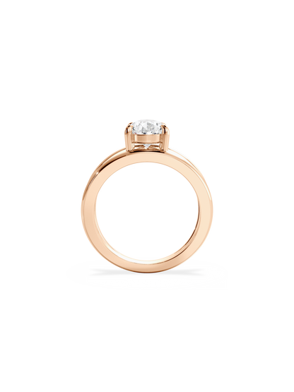 2 CT Round Three Stones Lab Grown Diamond Engagement Ring