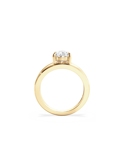 2 CT Round Three Stones Lab Grown Diamond Engagement Ring