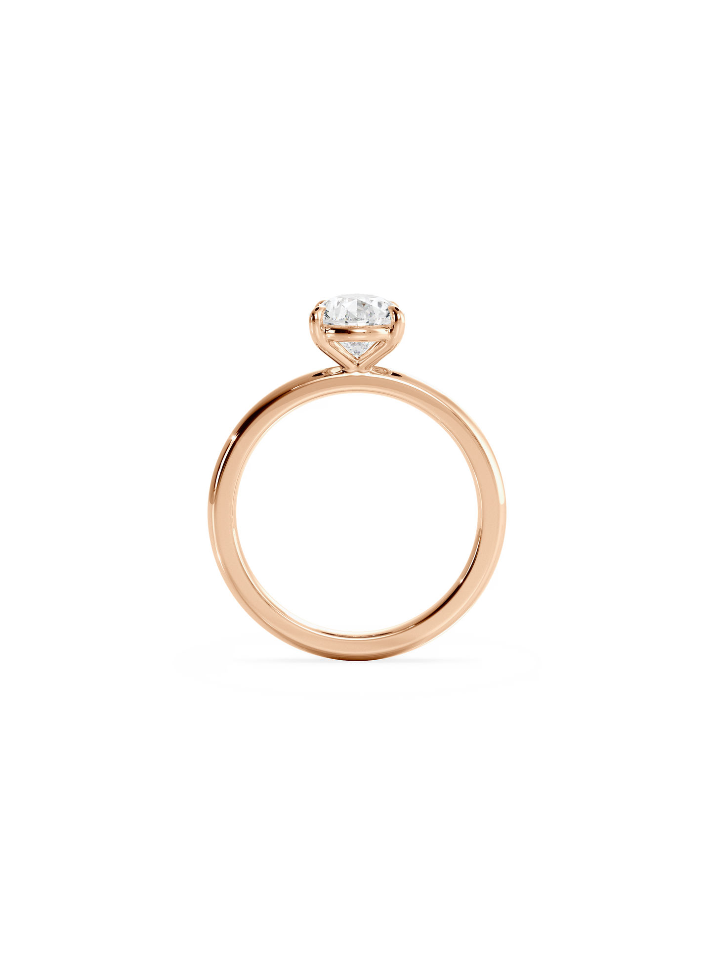 2 CT Round Three Stones Lab Grown Diamond Engagement Ring