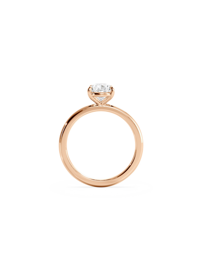 2 CT Round Three Stones Lab Grown Diamond Engagement Ring