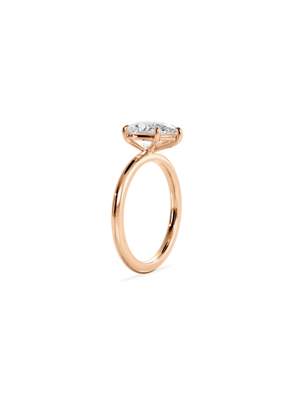 2 CT Round Three Stones Lab Grown Diamond Engagement Ring