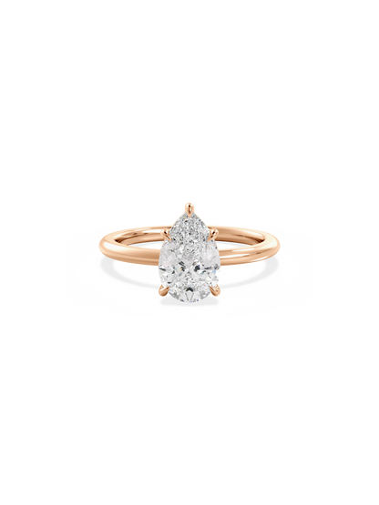 2 CT Round Three Stones Lab Grown Diamond Engagement Ring