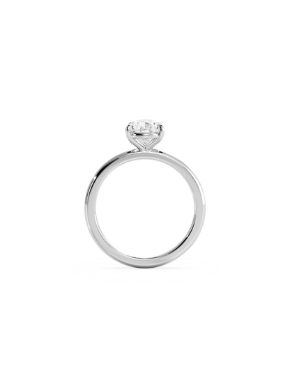 2 CT Round Three Stones Lab Grown Diamond Engagement Ring