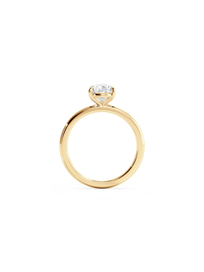 2 CT Round Three Stones Lab Grown Diamond Engagement Ring