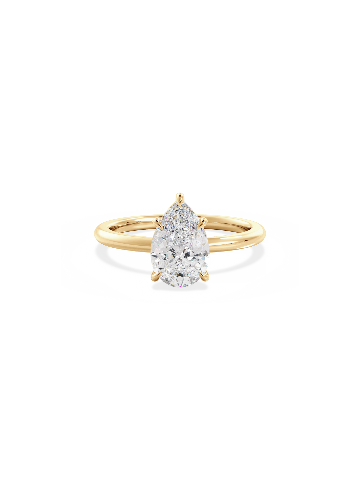 2 CT Round Three Stones Lab Grown Diamond Engagement Ring