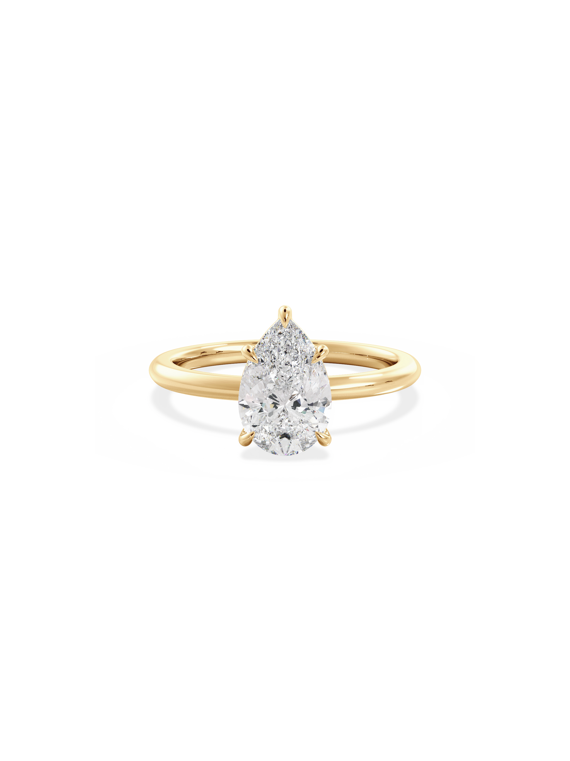 2 CT Round Three Stones Lab Grown Diamond Engagement Ring