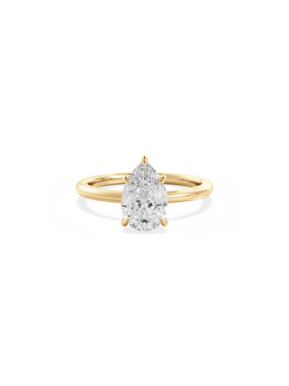 2 CT Round Three Stones Lab Grown Diamond Engagement Ring