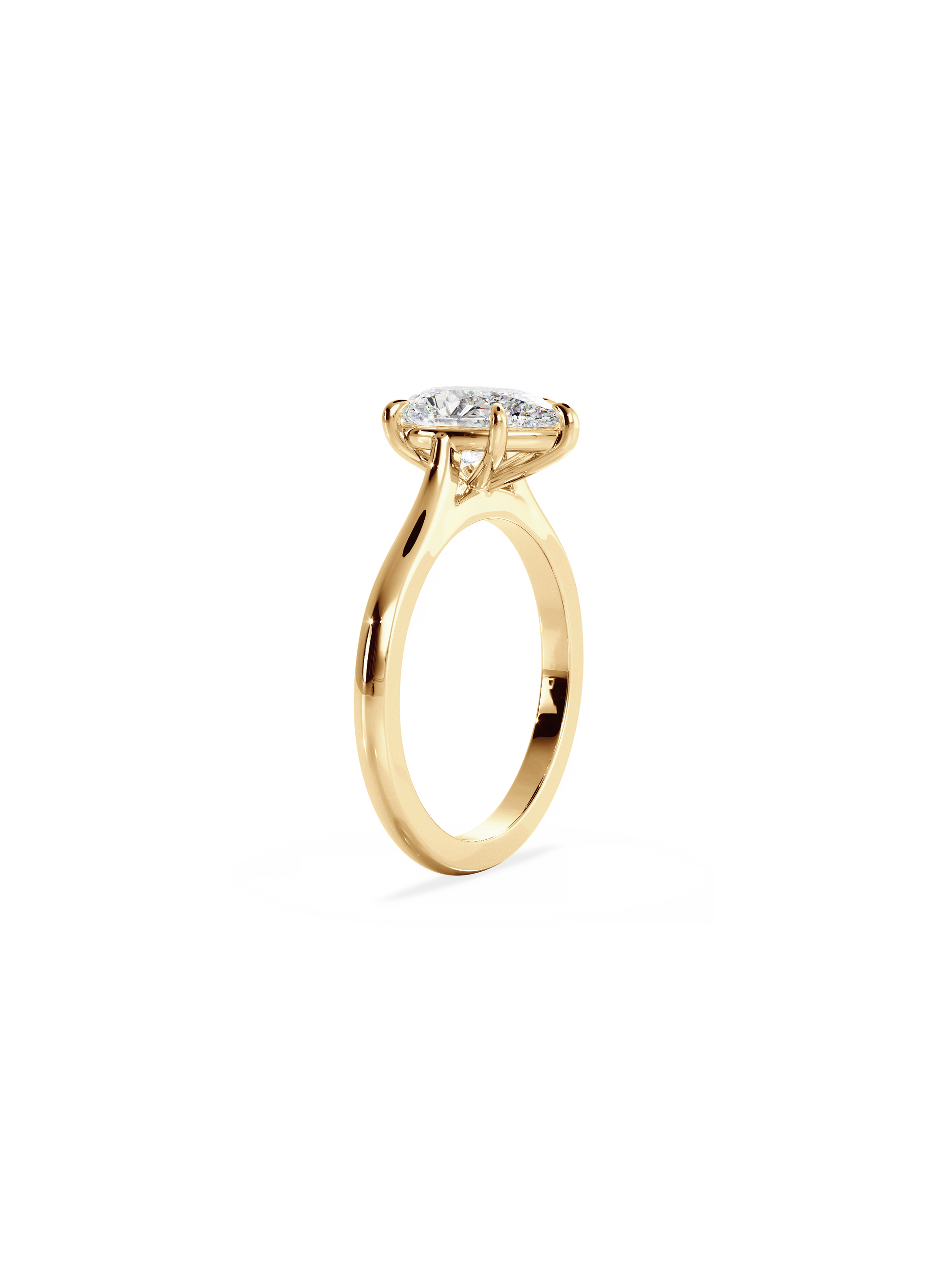 2 CT Round Three Stones Lab Grown Diamond Engagement Ring