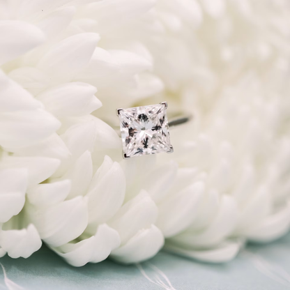Marquise Cut Cluster Styled Lab Grown Diamond Engagement Ring