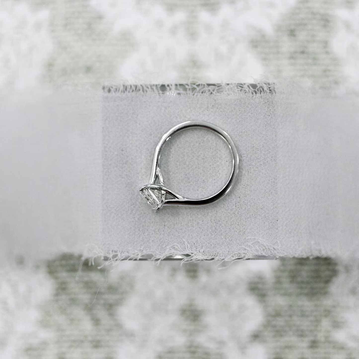 Marquise Cut Cluster Styled Lab Grown Diamond Engagement Ring
