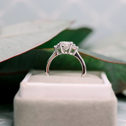 Marquise Cut Cluster Styled Lab Grown Diamond Engagement Ring