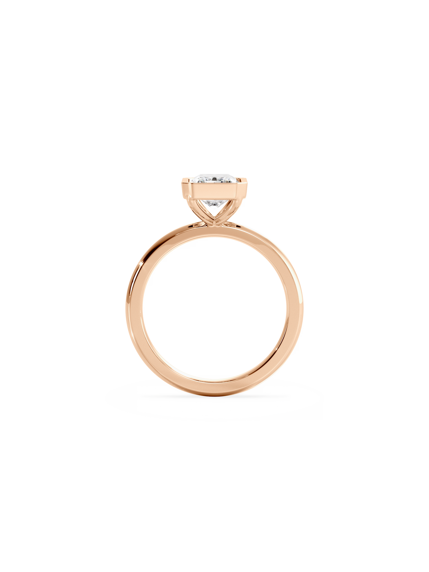 2 CT Round Three Stones Lab Grown Diamond Engagement Ring