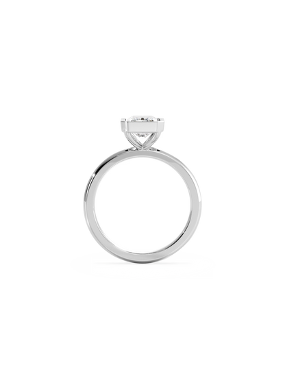 2 CT Round Three Stones Lab Grown Diamond Engagement Ring