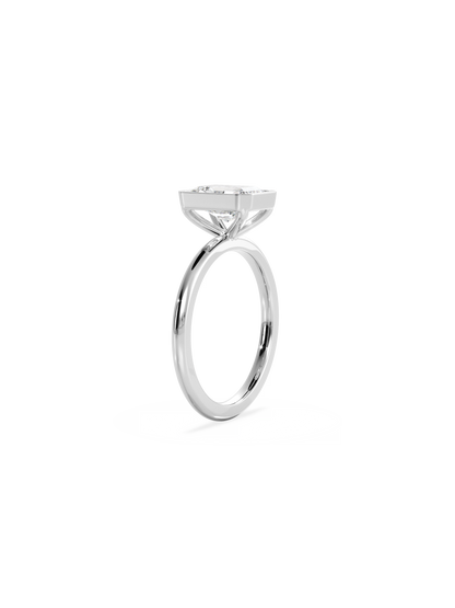 2 CT Round Three Stones Lab Grown Diamond Engagement Ring