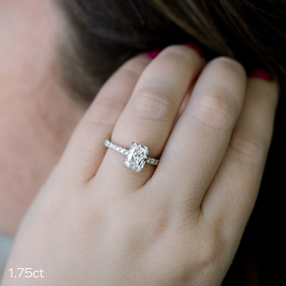 Marquise Cut Cluster Styled Lab Grown Diamond Engagement Ring