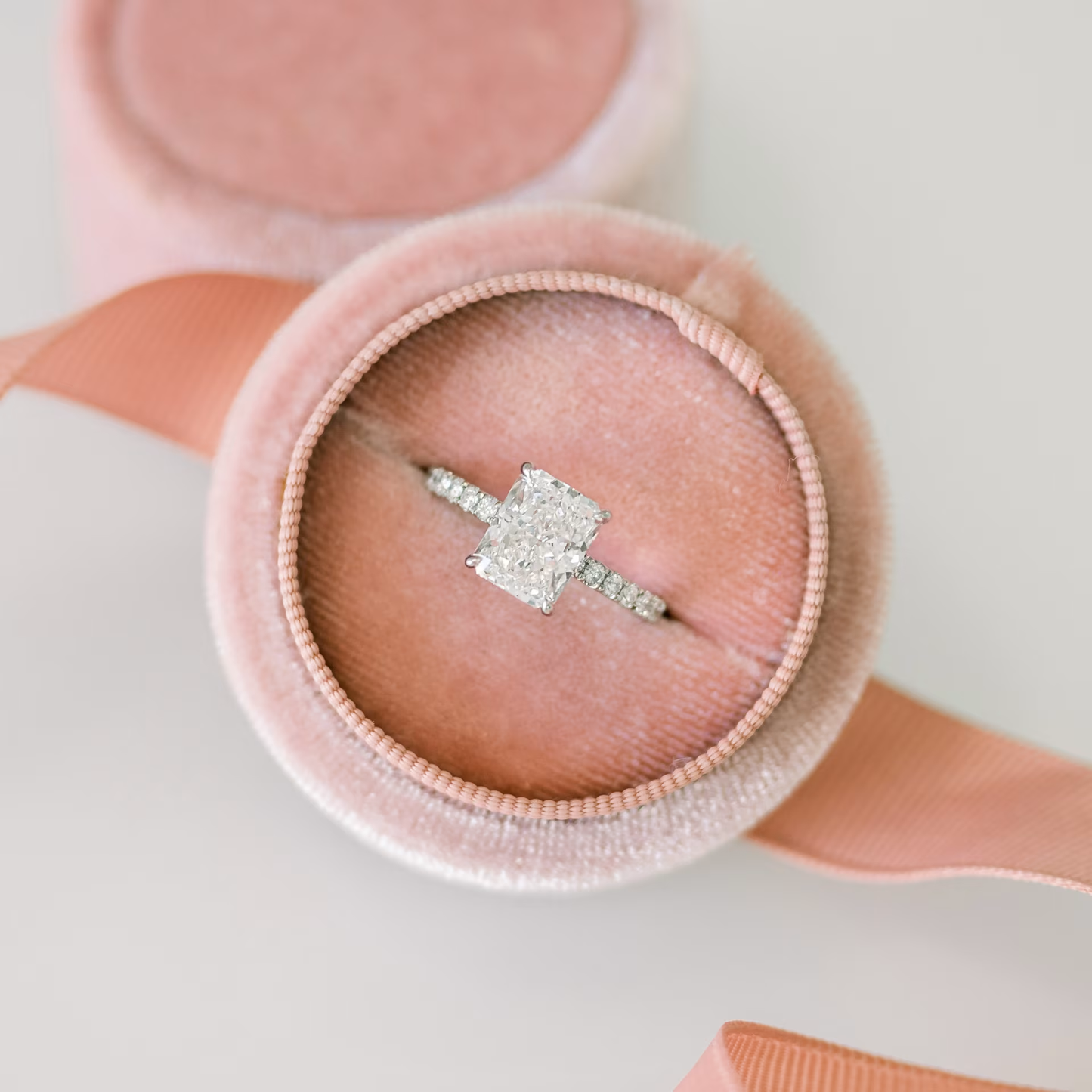 Marquise Cut Cluster Styled Lab Grown Diamond Engagement Ring