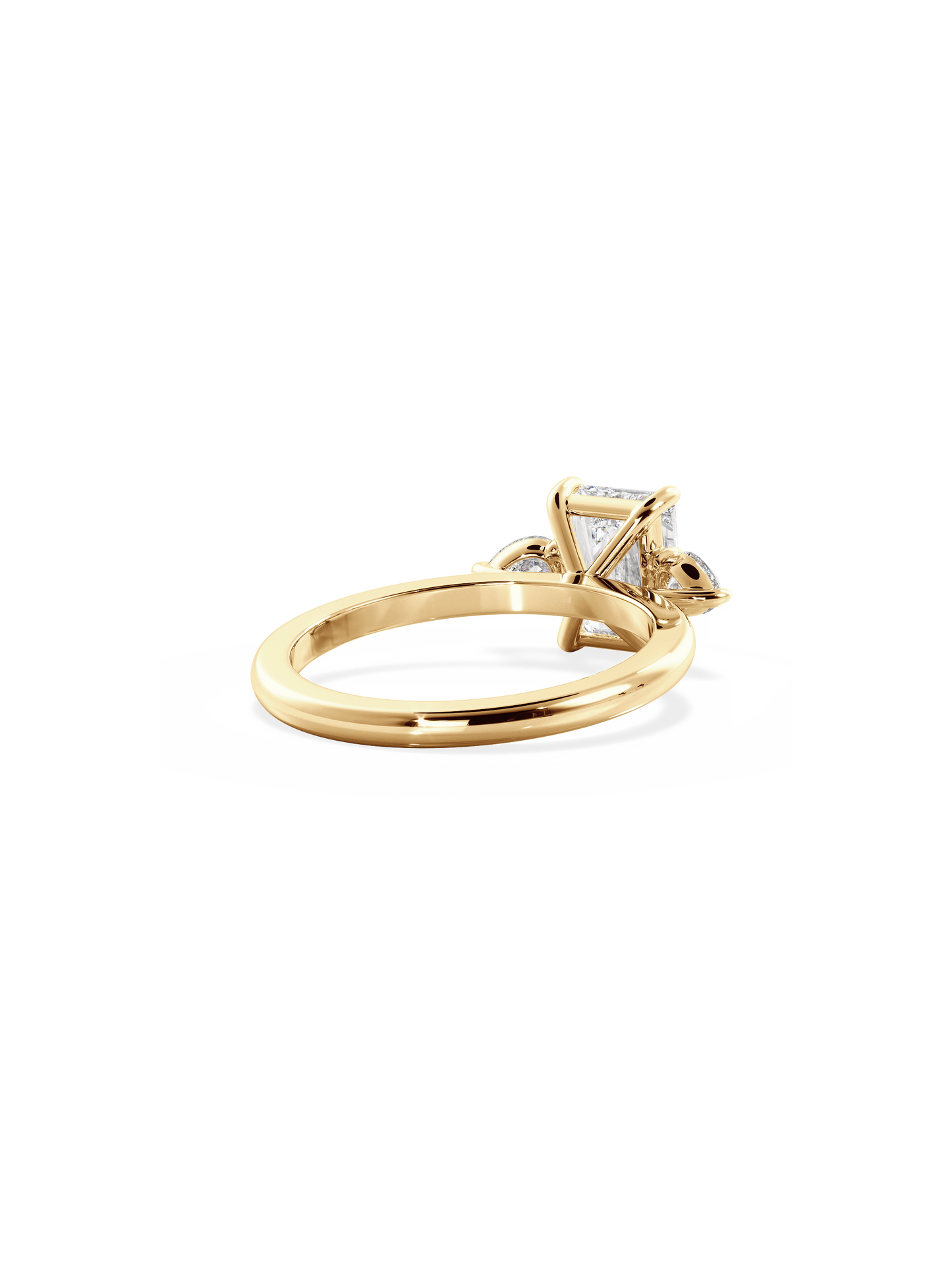 2 CT Round Three Stones Lab Grown Diamond Engagement Ring